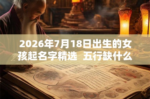 2026年7月18日出生的女孩起名字精选  五行缺什么