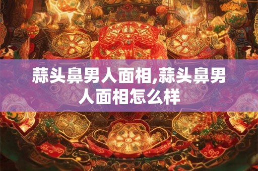蒜头鼻男人面相,蒜头鼻男人面相怎么样 蒜头鼻男人面相,蒜头鼻男人面相怎么样
