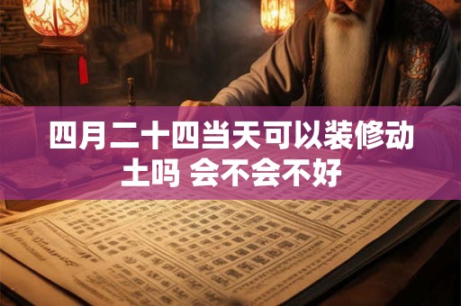 四月二十四当天可以装修动土吗 会不会不好
