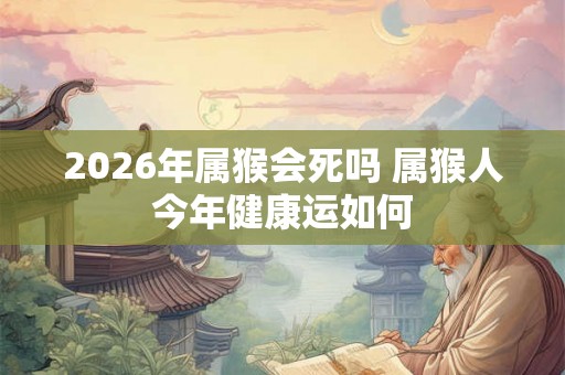 2026年属猴会死吗 属猴人今年健康运如何