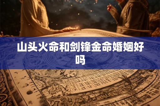 山头火命和剑锋金命婚姻好吗