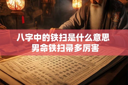 八字中的铁扫是什么意思  男命铁扫帚多厉害