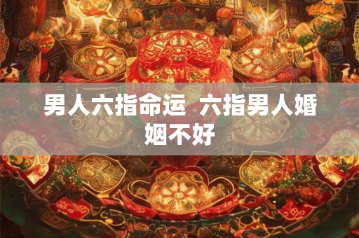男人六指命运  六指男人婚姻不好