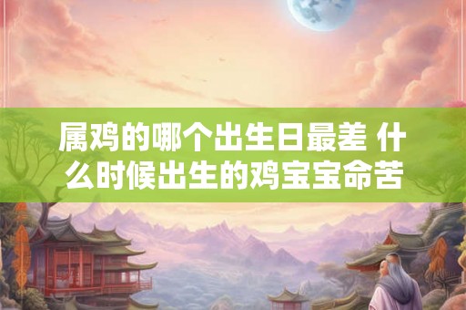 属鸡的哪个出生日最差 什么时候出生的鸡宝宝命苦