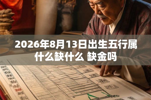 2026年8月13日出生五行属什么缺什么 缺金吗 2026年8月13日出生五行属什么缺什么 缺金吗