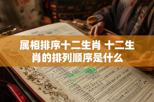 属相排序十二生肖 十二生肖的排列顺序是什么 属相排序十二生肖 十二生肖的排列顺序是什么