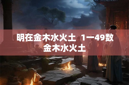 明在金木水火土  1一49数金木水火土