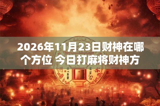 2026年11月23日财神在哪个方位 今日打麻将财神方位一览表