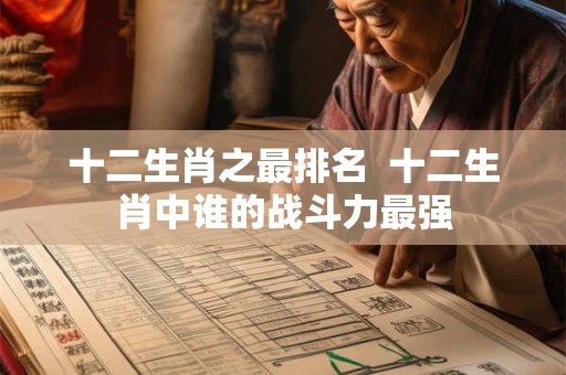 十二生肖之最排名 十二生肖中谁的战斗力最强 十二生肖之最排名 十二生肖中谁的战斗力最强