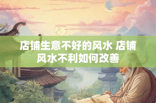店铺生意不好的风水 店铺风水不利如何改善