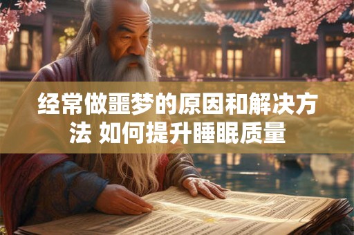经常做噩梦的原因和解决方法 如何提升睡眠质量