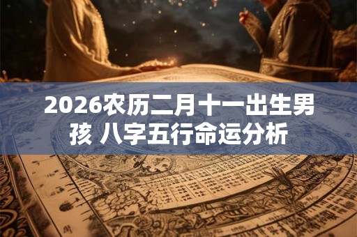 2026农历二月十一出生男孩 八字五行命运分析