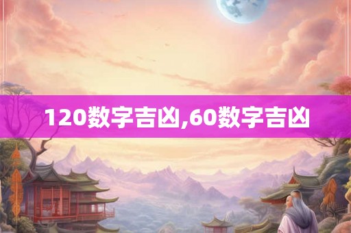 120数字吉凶,60数字吉凶