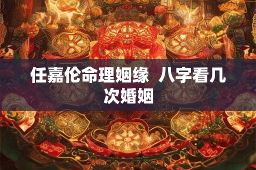任嘉伦命理姻缘  八字看几次婚姻