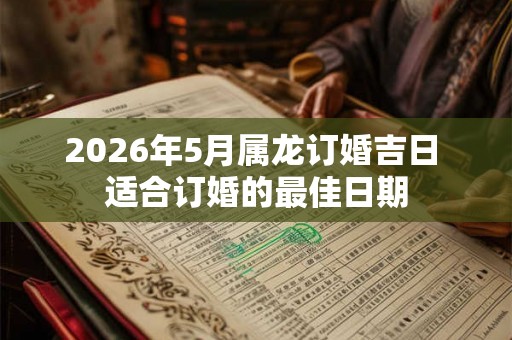 2026年5月属龙订婚吉日 适合订婚的最佳日期