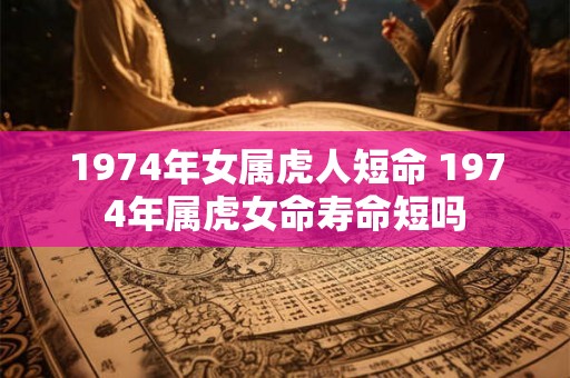1974年女属虎人短命 1974年属虎女命寿命短吗