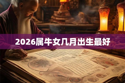 2026属牛女几月出生最好