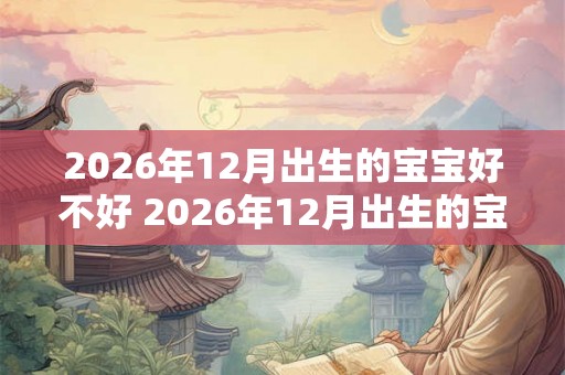 2026年12月出生的宝宝好不好 2026年12月出生的宝宝有何特点