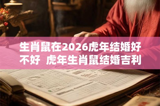 生肖鼠在2026虎年结婚好不好  虎年生肖鼠结婚吉利吗