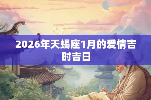 2026年天蝎座1月的爱情吉时吉日
