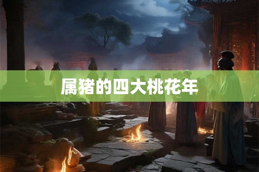 属猪的四大桃花年