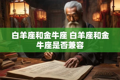 白羊座和金牛座 白羊座和金牛座是否兼容