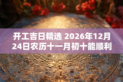 开工吉日精选 2026年12月24日农历十一月初十能顺利吗