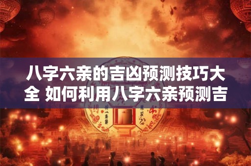 八字六亲的吉凶预测技巧大全 如何利用八字六亲预测吉凶