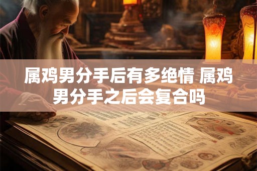 属鸡男分手后有多绝情 属鸡男分手之后会复合吗