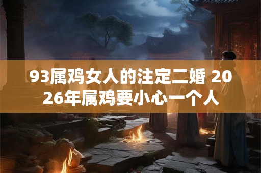 93属鸡女人的注定二婚 2026年属鸡要小心一个人