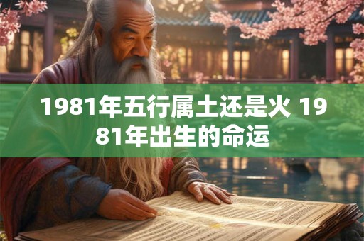 1981年五行属土还是火 1981年出生的命运