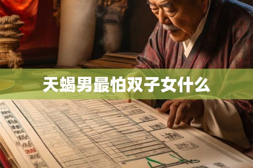 天蝎男最怕双子女什么