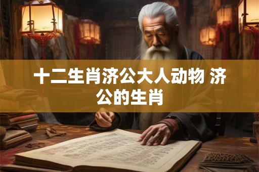 十二生肖济公大人动物 济公的生肖