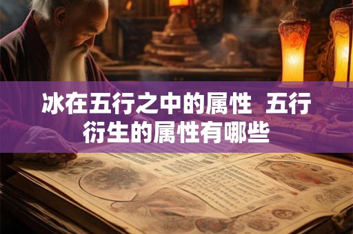 冰在五行之中的属性 五行衍生的属性有哪些 冰在五行之中的属性 五行衍生的属性有哪些