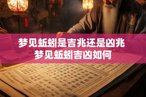 梦见蚯蚓是吉兆还是凶兆 梦见蚯蚓吉凶如何