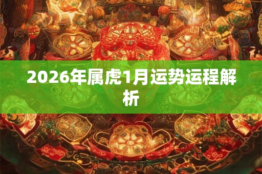 2026年属虎1月运势运程解析