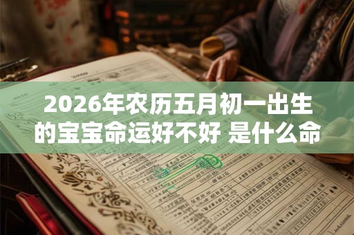 2026年农历五月初一出生的宝宝命运好不好 是什么命