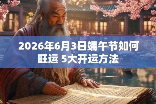 2026年6月3日端午节如何旺运 5大开运方法