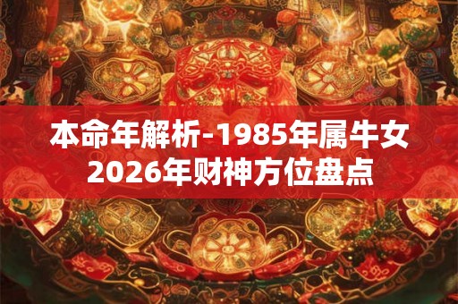 本命年解析-1985年属牛女2026年财神方位盘点