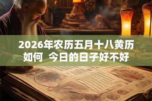 2026年农历五月十八黄历如何  今日的日子好不好
