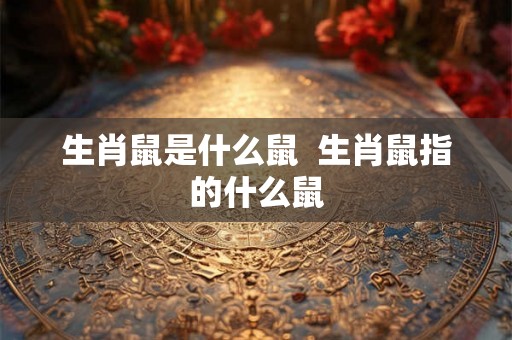 生肖鼠是什么鼠  生肖鼠指的什么鼠