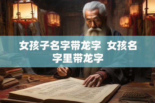 女孩子名字带龙字 女孩名字里带龙字 女孩子名字带龙字 女孩名字里带龙字