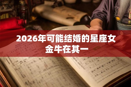 2026年可能结婚的星座女 金牛在其一