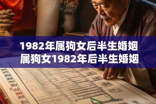 1982年属狗女后半生婚姻 属狗女1982年后半生婚姻如何