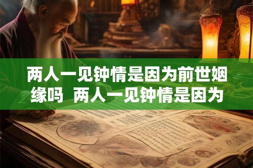 两人一见钟情是因为前世姻缘吗  两人一见钟情是因为前世姻缘吗