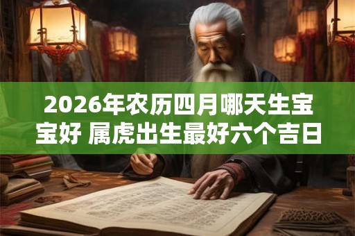 2026年农历四月哪天生宝宝好 属虎出生最好六个吉日