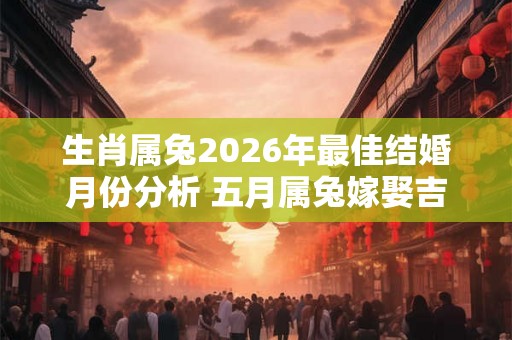 生肖属兔2026年最佳结婚月份分析 五月属兔嫁娶吉日精选