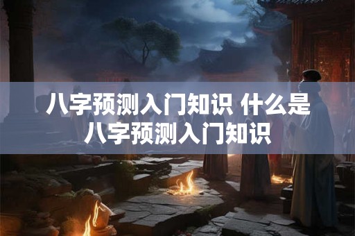 八字预测入门知识 什么是八字预测入门知识 八字预测入门知识 什么是八字预测入门知识