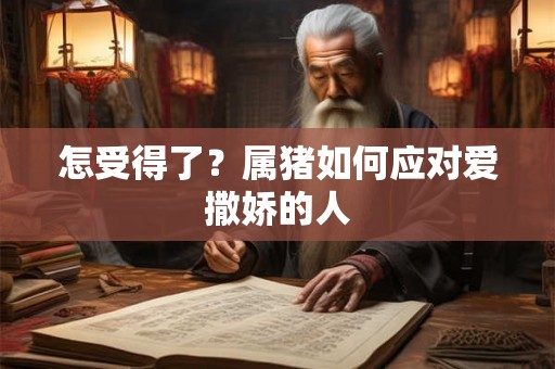 怎受得了？属猪如何应对爱撒娇的人