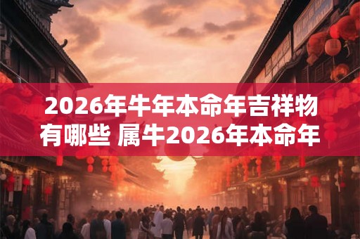 2026年牛年本命年吉祥物有哪些 属牛2026年本命年戴什么吉祥物 2026年牛年本命年吉祥物有哪些 属牛2026年本命年戴什么吉祥物